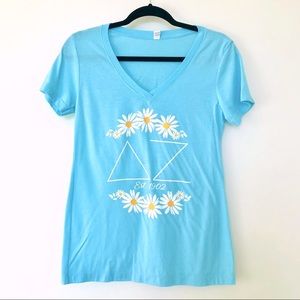 Delta Zeta DZ Blue Daisy Tee